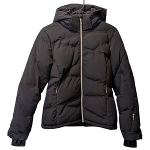 Spyder Black Hooded Puffer Jacket